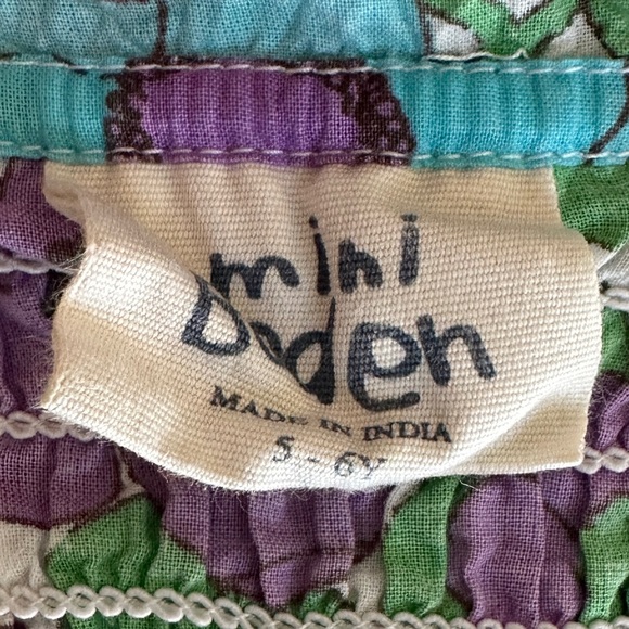 Mini Boden Floral Smocked Sleeveless Dress - Picture 6 of 7